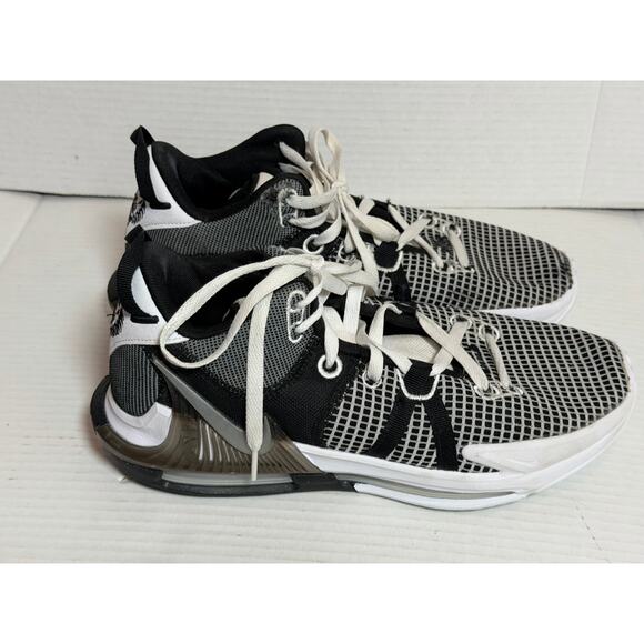 Mens Nike Lebron Witness VII DM1123-100 White Black Basketball Shoes Sneakers 10 main image 6